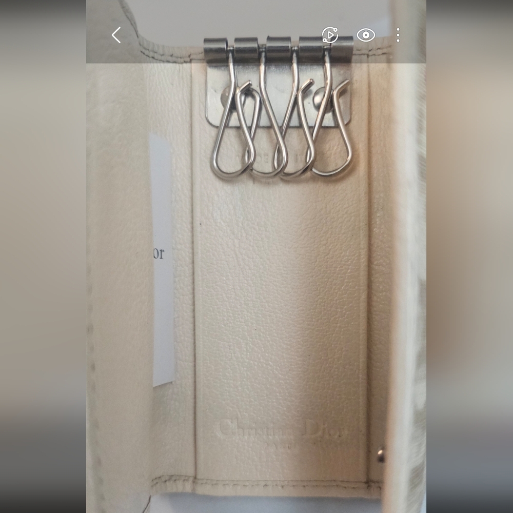 Christian Dior Trotter Embroidery Key Holder PVC/Leather - Picture 10 of 12